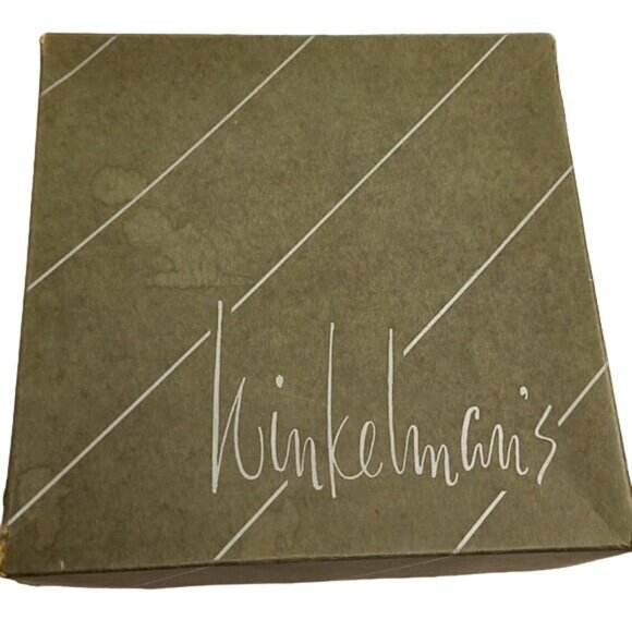 Vintage Blonde Mink Pillbox Hat Golden Tan Satin Trim w/Original Box Winkleman's - Picture 7 of 8